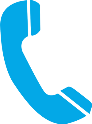 Blue Phone Receiver Icon PNG Image