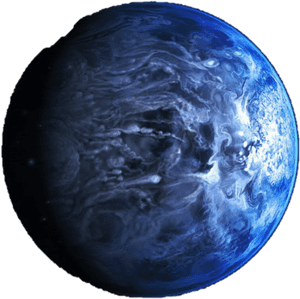 Blue Planet Atmospheric Clouds PNG