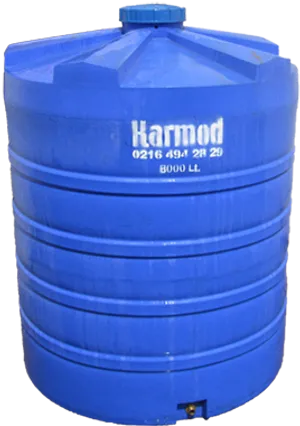 Blue Plastic Water Tank8000 L PNG Image