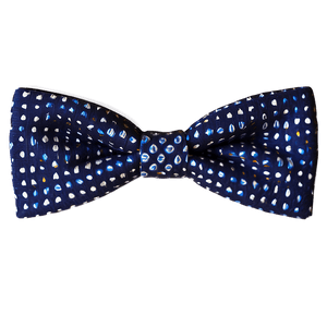 Blue Polka Dot Bow Tie PNG 05252024 PNG