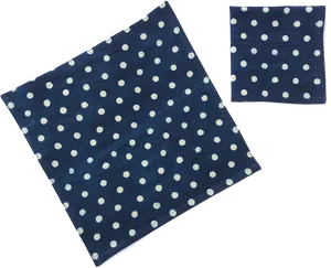 Blue Polka Dot Napkins PNG Image