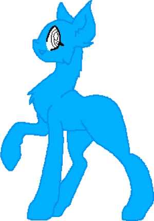 Blue_ Pony_ Vector_ Base.png PNG Image