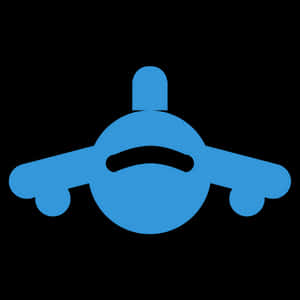 Blue Propeller Bean Icon PNG image with transparent background