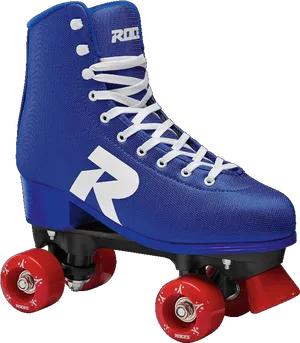 Blue Quad Roller Skate PNG Image