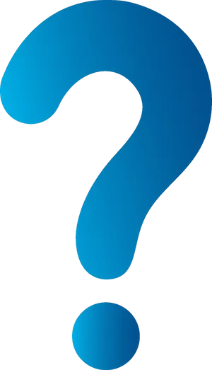 Blue Question Mark Clipart PNG Image