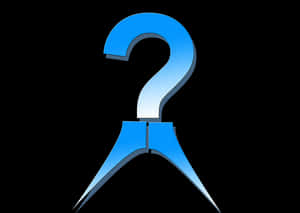 Blue Question Mark Graphic PNG image with transparent background