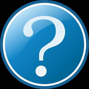 Blue Question Mark Icon PNG with transparent background