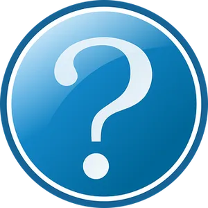 Blue Question Mark Icon PNG Image