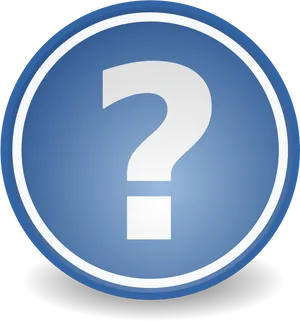 Blue Question Mark Icon PNG Image