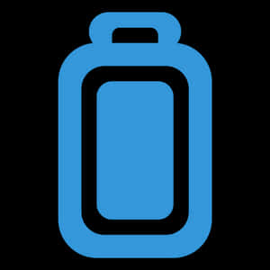 Blue Recycling Bin Icon PNG image with transparent background
