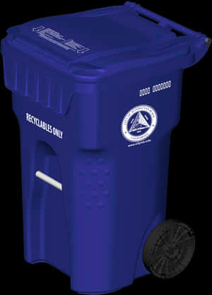 Blue Trash Can Transparent, HD Png Download PNG image with transparent background