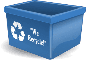 Bin, Recycle, Recycling, Box, Blue, Garbage, Waste - Recycling Bin Png, Transparent Png PNG image with transparent background