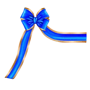 Blue Ribbon Bow Png Gvt PNG Image