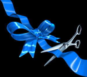 Opening Ceremony, Business, Ribbon, Blue, Bow Tie Png - Grand Opening Blue Ribbon Cutting, Transparent Png PNG with transparent background