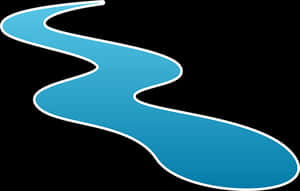 Blue River Graphic PNG image with transparent background