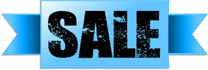Blue Sale Banner Design PNG Image