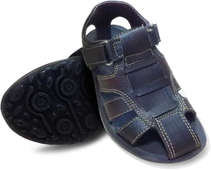 Blue Sandal Product Showcase PNG Image