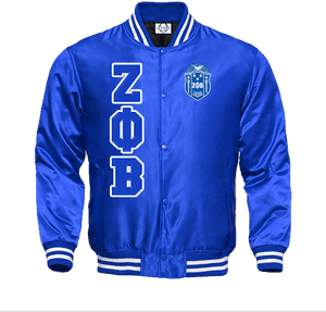 Zeta Phi Beta Satin Baseball Bomber Jacket - Red Satin Varsity Jacket, HD Png Download PNG