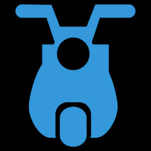 Blue Scooter Icon PNG image with transparent background
