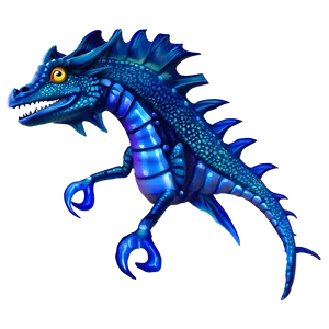 Blue Sea Dragon Png Swo82 PNG Image