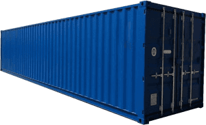 40 Foot Container Blue, HD Png Download PNG with transparent background