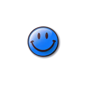 Blue Smiley Face B PNG Image