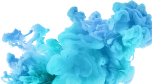 Blue Smoke Abstract PNG image with transparent background