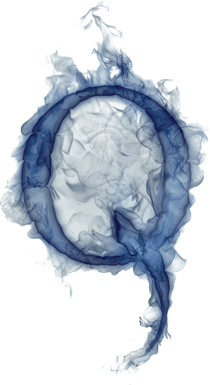 Blue Smoke Artistry PNG image with transparent background