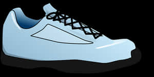 Blue Sneaker Graphic PNG with transparent background