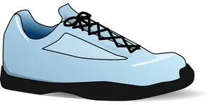 Blue Sneaker Graphic PNG Image