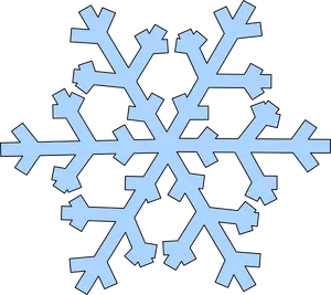 Blue Snowflake Simple Background PNG Image