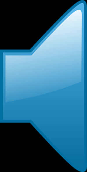 Blue Speaker Icon PNG image with transparent background