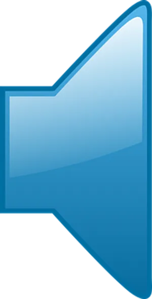 Blue Speaker Icon PNG Image