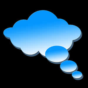 Blue Speech Bubble Icon PNG image with transparent background