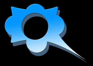 Blue Speech Bubble Icon PNG image with transparent background