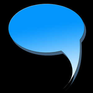 Blue Speech Bubble Icon PNG image with transparent background