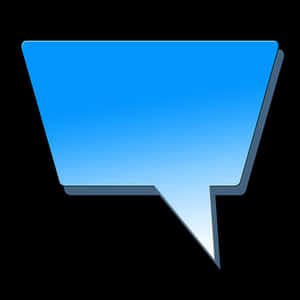 Blue Speech Bubble Icon PNG image with transparent background