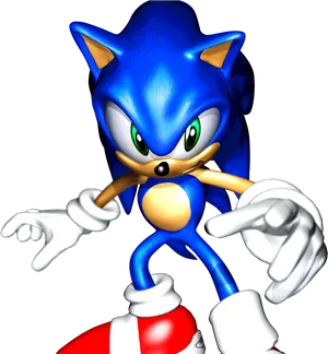 Blue Speed Adventure Character.png PNG Image