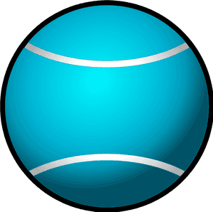 Tennis Ball Simple Vector Clip Art - Blue Tennis Ball Clip Art, HD Png Download PNG image with transparent background