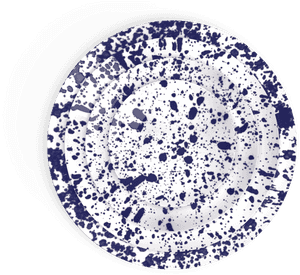 Blue Splatter Dinner Plates Set PNG