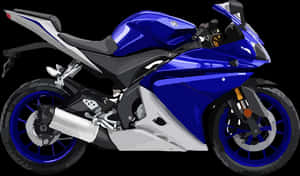Blue Sport Motorcycle Illustration PNG image with transparent background