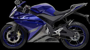 Blue Sport Motorcycle Illustration PNG image with transparent background
