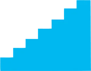 Blue_ Staircase_ Graphic PNG Image