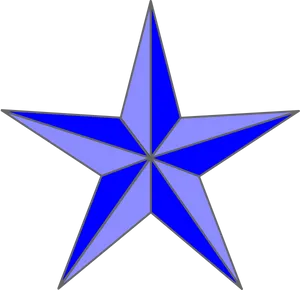 Blue Star Graphic PNG Image