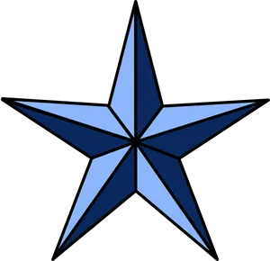 Blue Star Illustration PNG Image