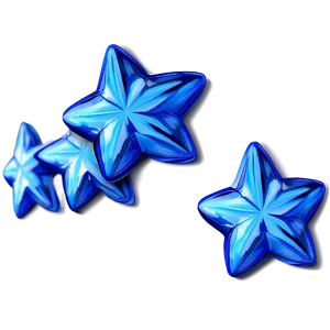 Blue Stars Decoration Png Vsc10 PNG Image