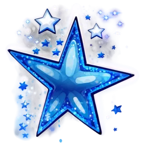 Blue Stars Glimmer Png 06252024 PNG Image