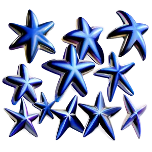 Blue Stars Illustration Png 7 PNG Image