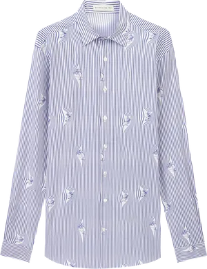 Blue Striped Dress Shirt Product Image PNG Image