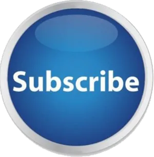 Blue Subscribe Button Graphic PNG Image